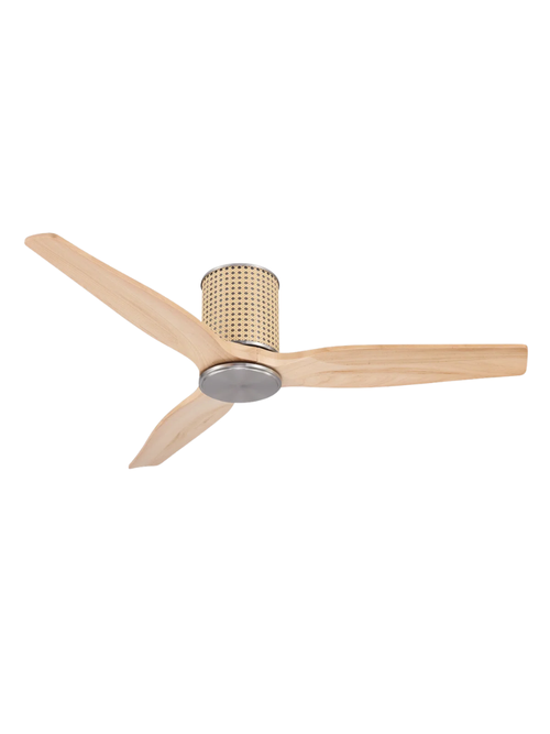 Ventilateur de plafond extérieur en rotin