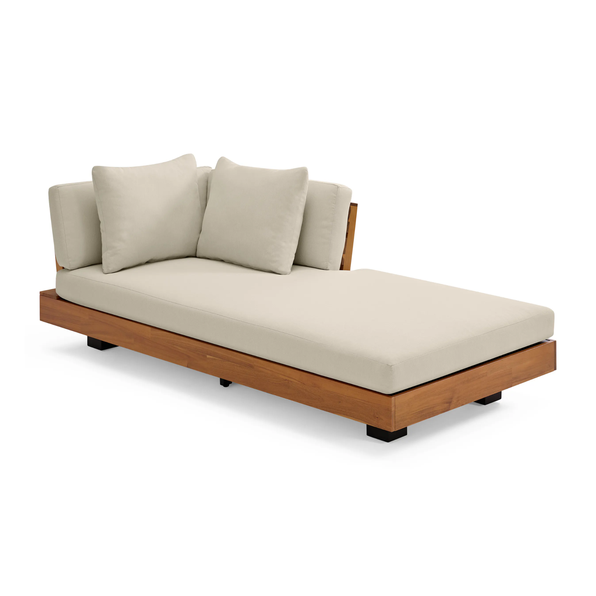 une chaise longue d'extérieur