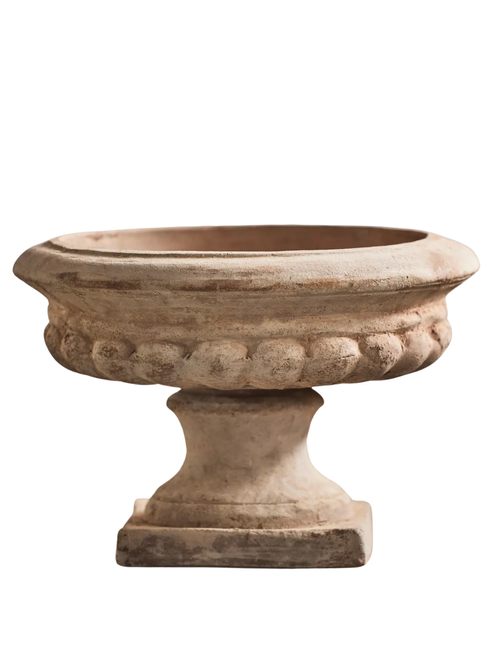 Jardinière d'urne classique en terre cuite