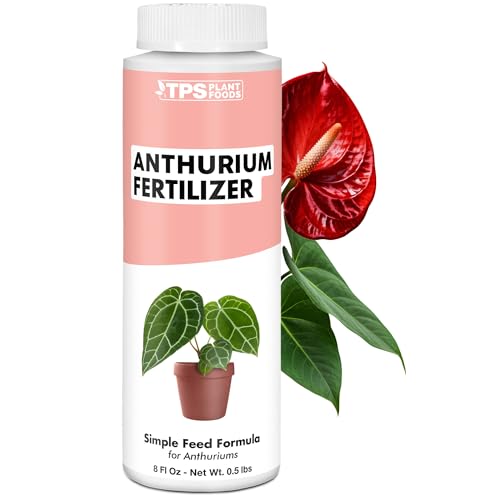 Engrais pour Anthurium &ndash; Engrais liquide pour plantes pour plus de fleurs, des feuilles brillantes et des feuilles brillantes. Développement de racines plus fort, 8 oz