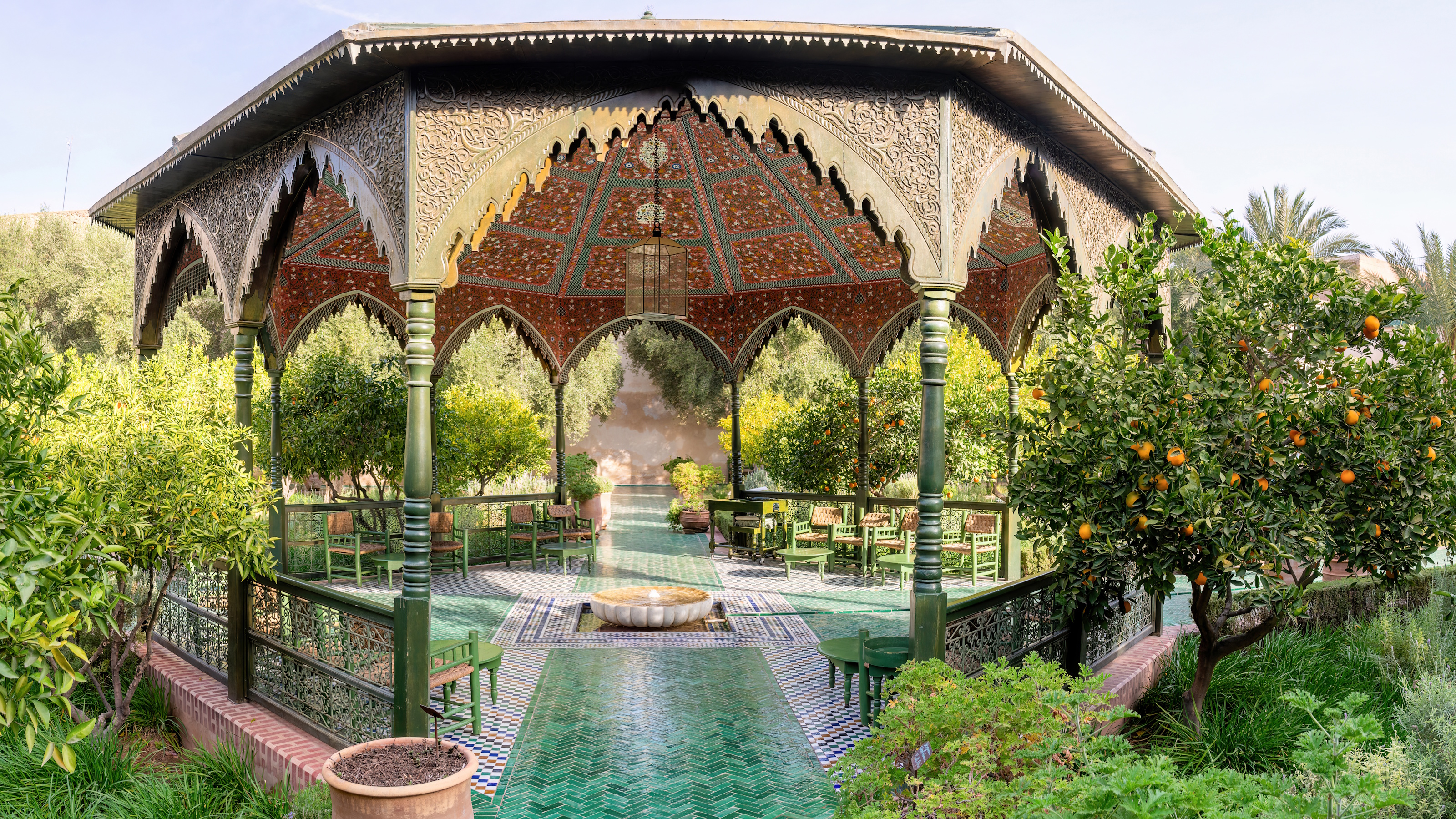 Une pergola mauresque marocaine 