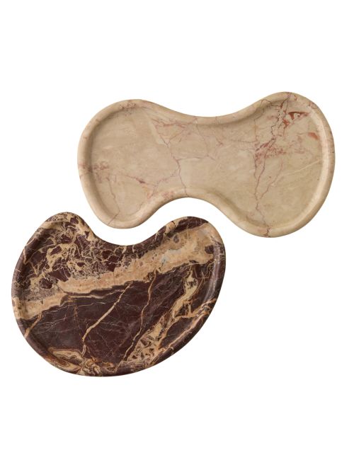 Plateaux en marbre Sorley (ensemble de 2)