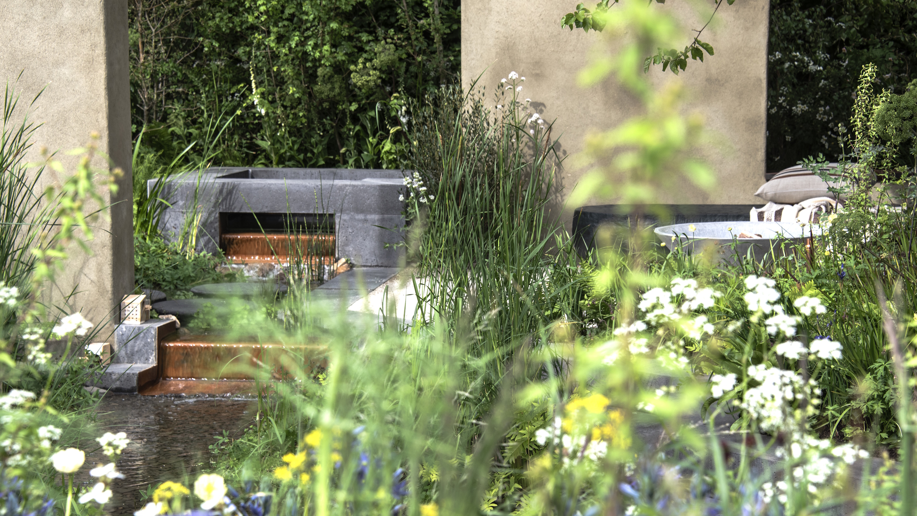 Caractéristique de l'eau au RHS Chelsea Flower Show 2026