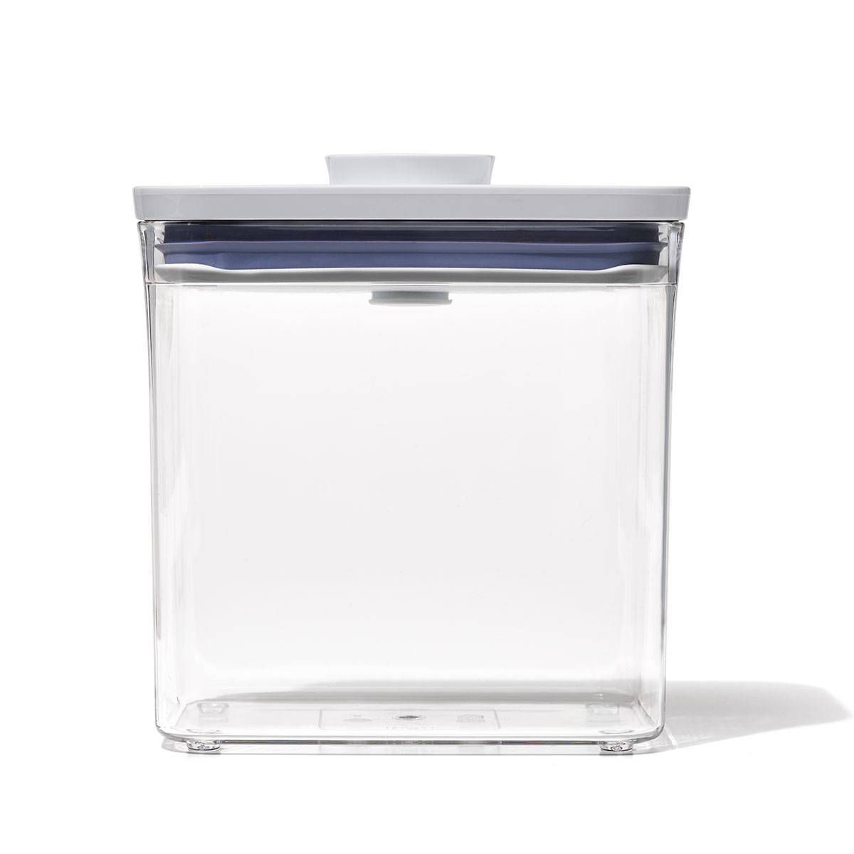 Oxo Pop 1,7qt Plastique Rectangle Grand hermétique Récipient de conservation des aliments Transparent : Organisateur de garde-manger lavable au lave-vaisselle