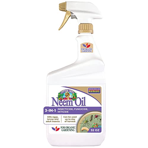 Bonide Captain Jack's Neem Oil, spray prêt à l'emploi de 32 oz, fongicide, insecticide et acaricide polyvalent pour le jardinage biologique