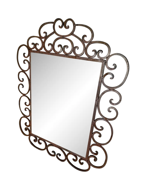 Miroir En Fer Forgé