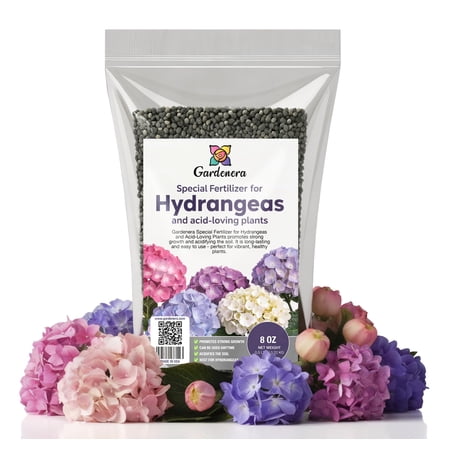 ⭐ 𝐁𝐄𝐒𝐓𝐒𝐄𝐋𝐋𝐄𝐑 Engrais pour hortensia à libération lente avec fer et amp; Soufre - ndash; Intérieur et extérieur Acidifiant de sol extérieur pour une croissance miracle (8 oz)