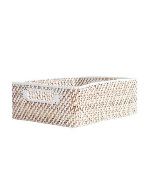 Cabas ouvert bas blanc Sedona