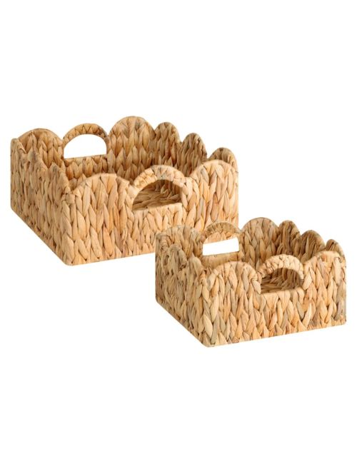 Panier en osier à bord festonné StorageWorks