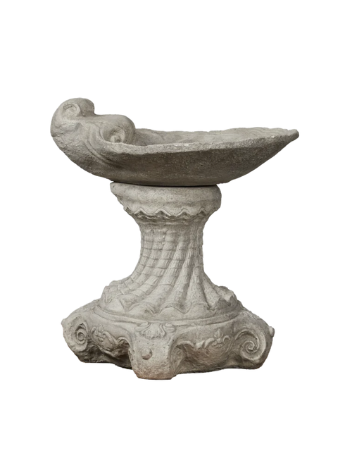 Bain d'oiseaux en coquille moulée