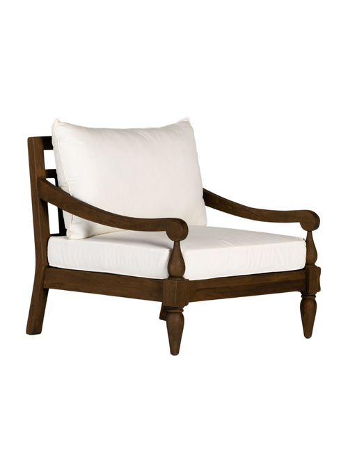 Fauteuil d'extérieur en teck récupéré Icon