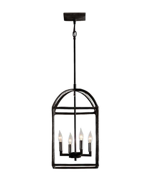 Luminaire suspendu intérieur/extérieur en fer forgé Fallon 