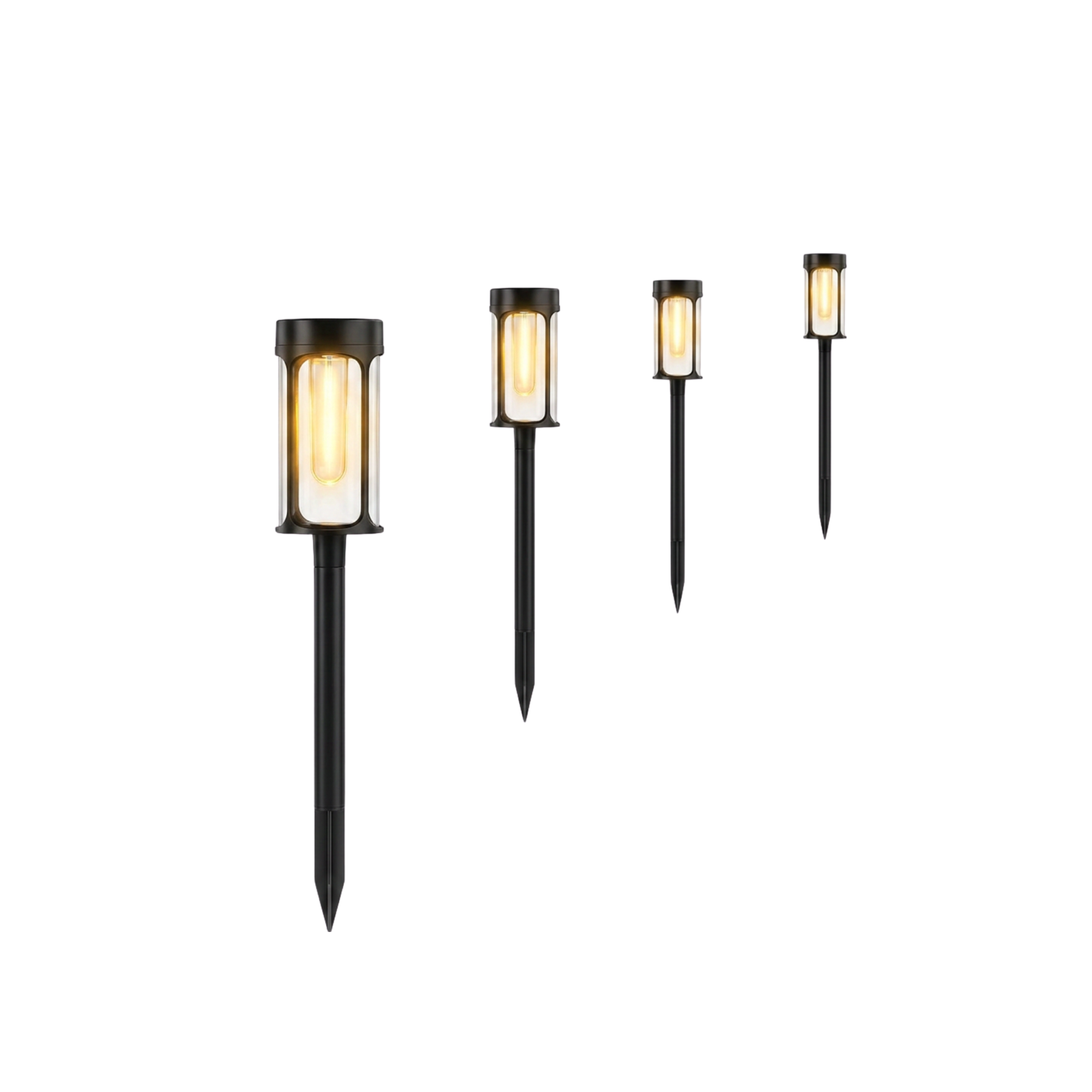 lumières solaires extérieures sur piquet
