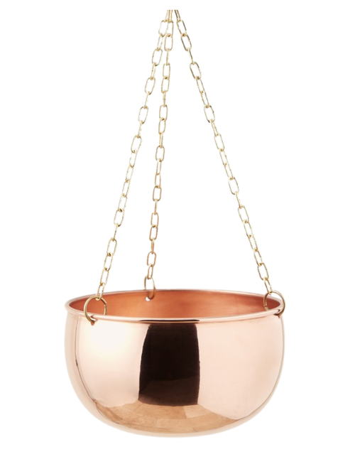 Jardinière suspendue en cuivre