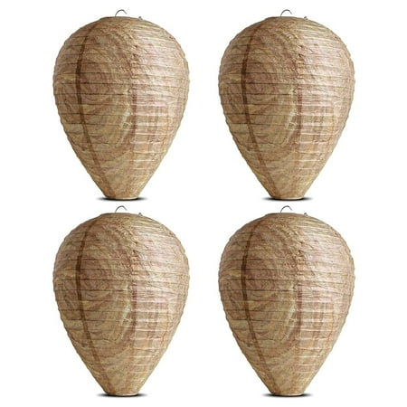 Pamolon Lot de 4 nids de guêpes d'extérieur à 4 portes