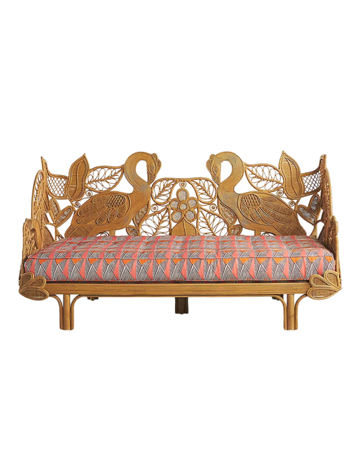 Lit de repos d'extérieur en rotin Flamingo