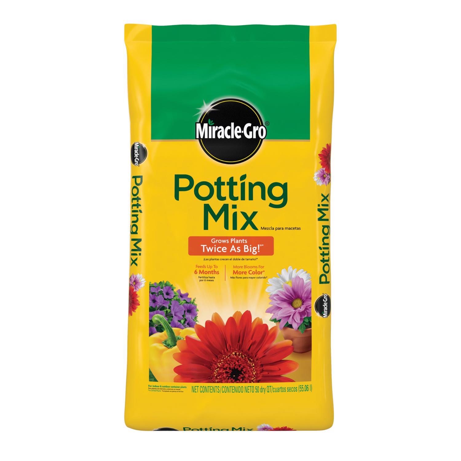 Mélange d'empotage pour fleurs et plantes Miracle-Gro 50 Qt