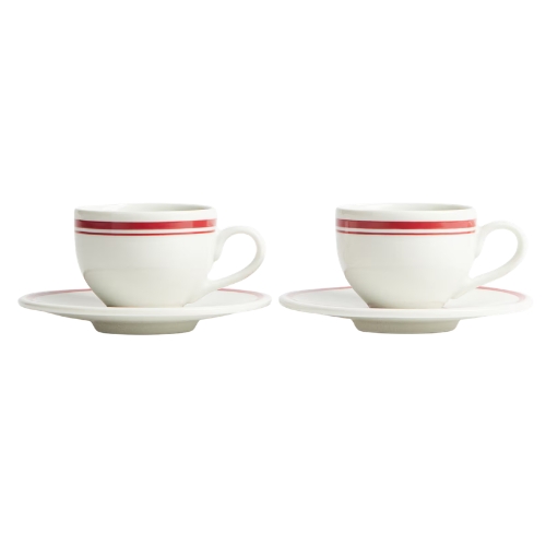 H&M, paquet de 2 tasses à expresso et soucoupe