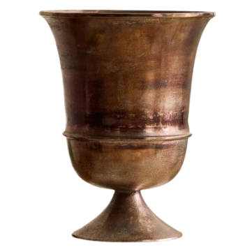 Jardinière urne évasée en bronze