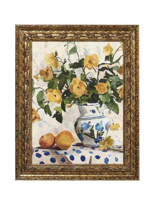 Art mural de peinture florale
