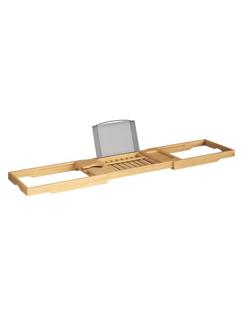 Plateau de baignoire en bambou complet pour la maison, support en bois