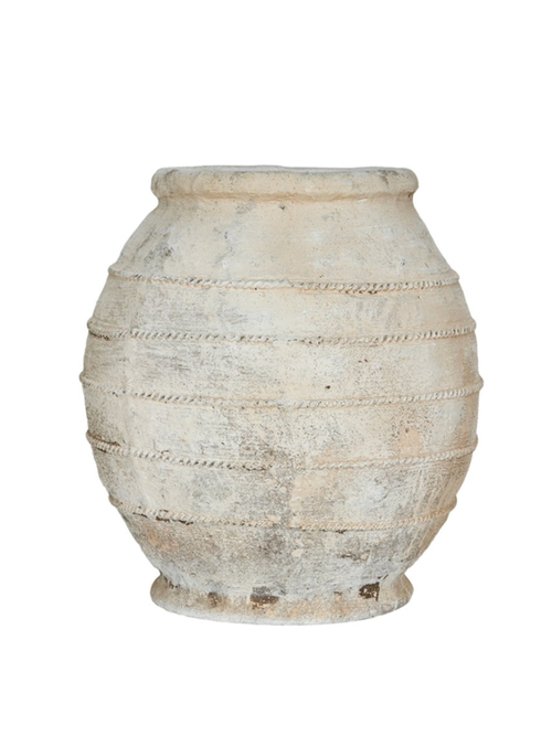 Jardinière Antique en Magnésium Blanc