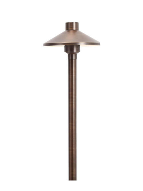 Lampes d'allée basse tension en laiton massif, ensemble de 4