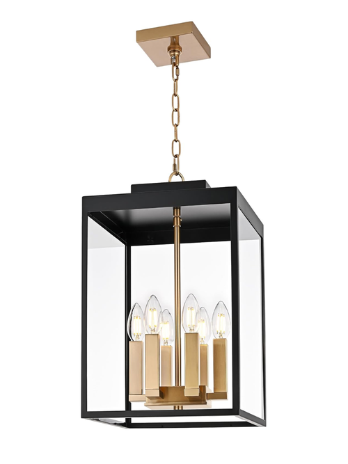 Lanterne suspendue extérieure à 6 lumières