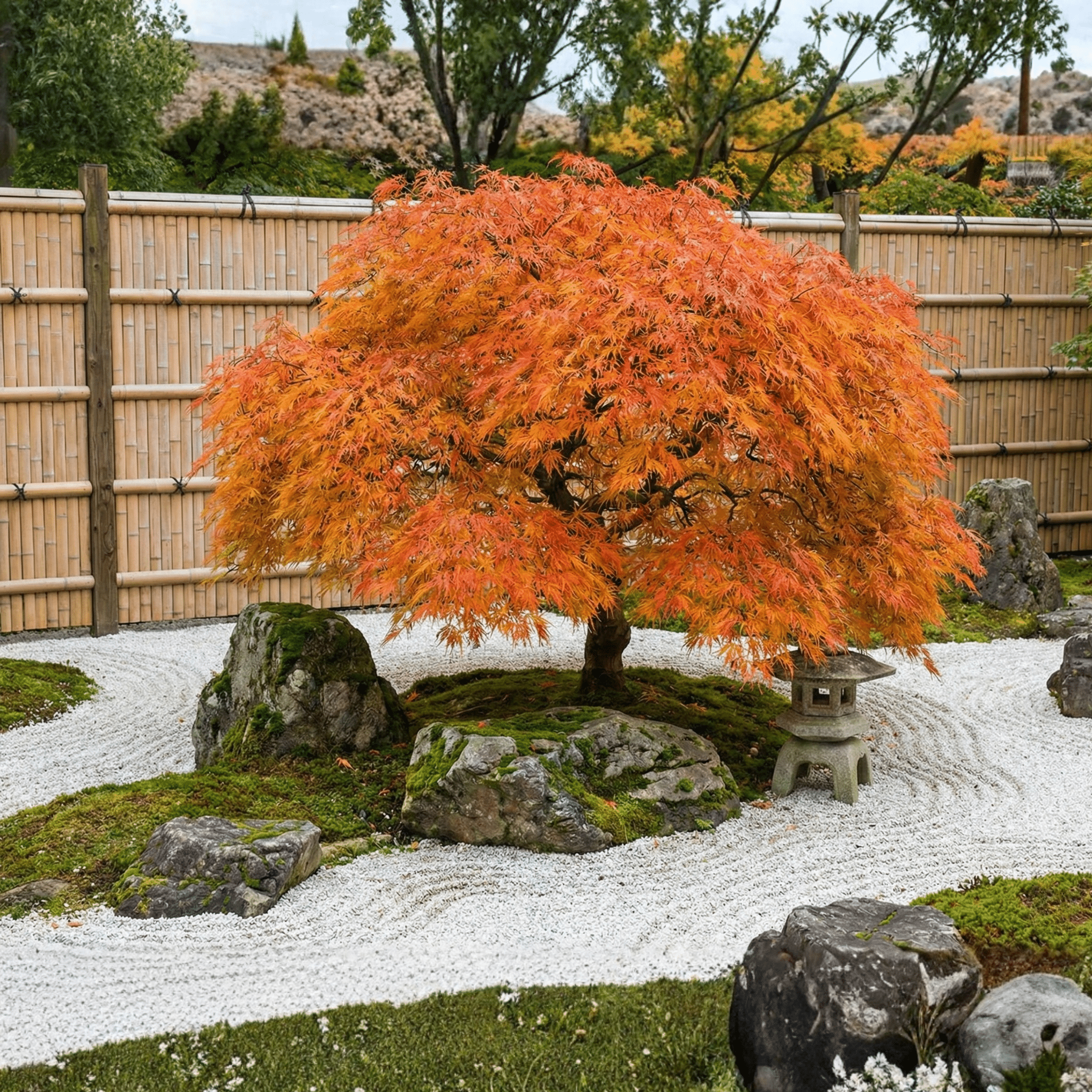 Érable japonais à feuilles vertes