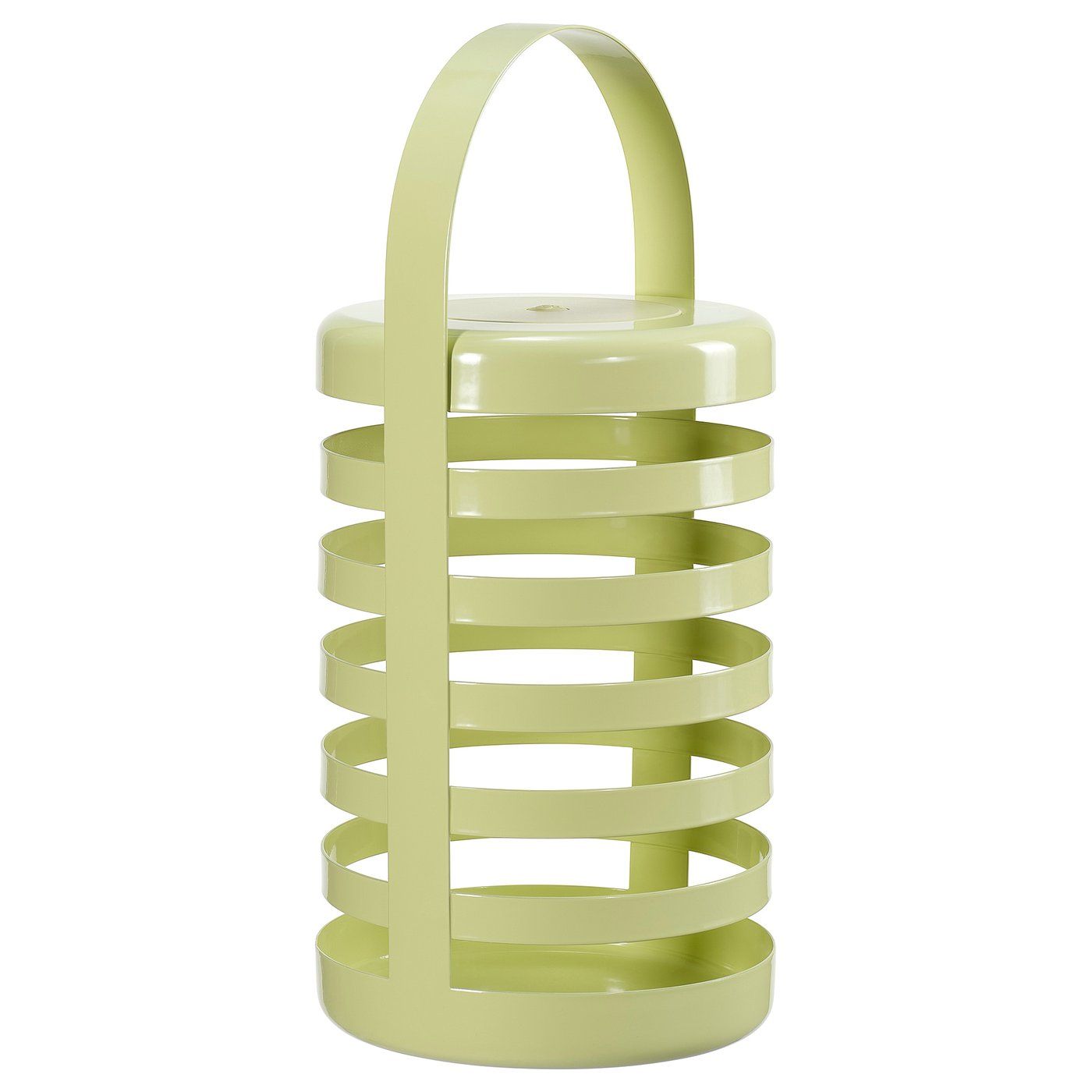 Lampe de table décorative à LED Solvinden - Rayure à piles/Vert clair extérieur