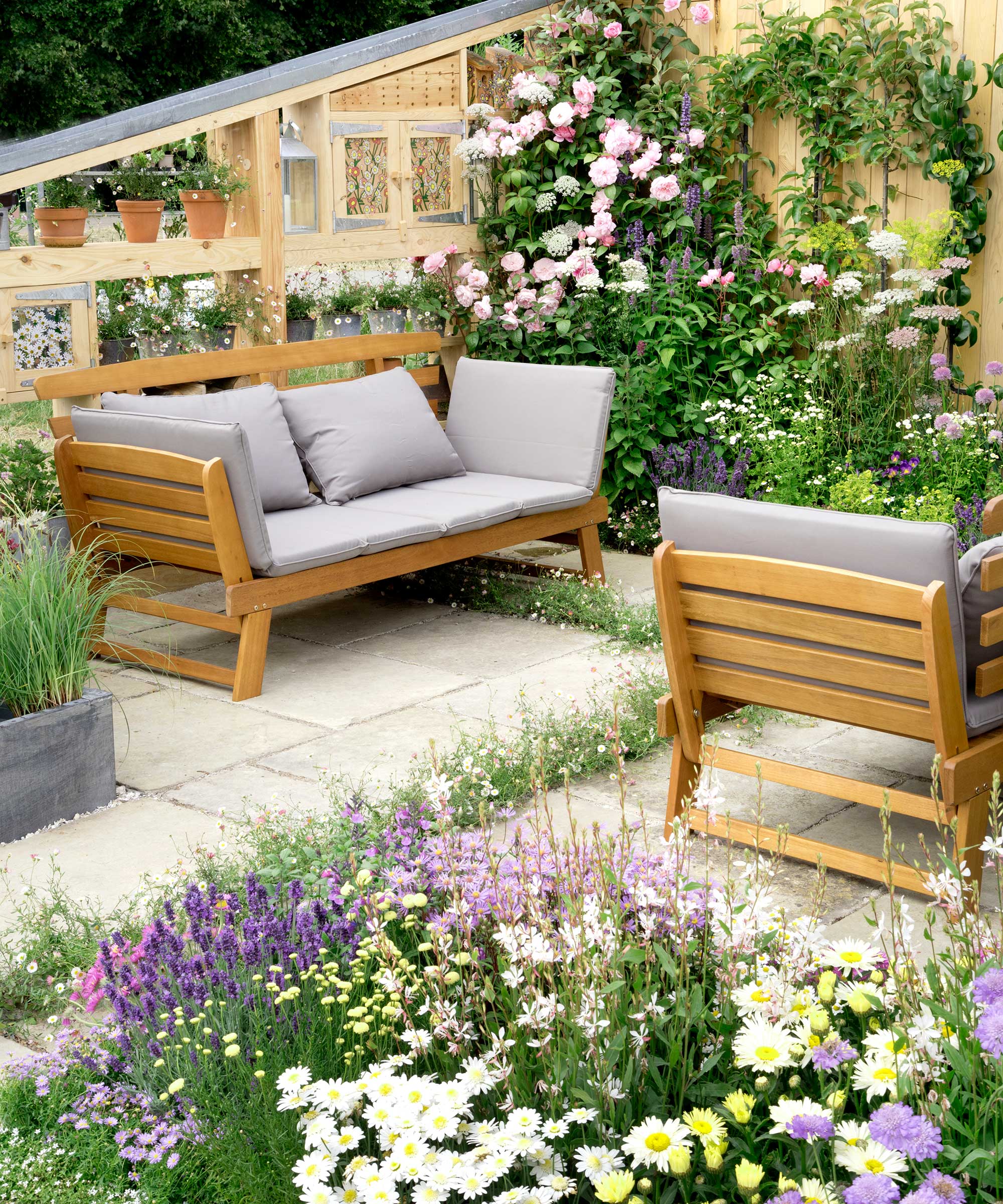 Conception de jardin-patio par Sue Kent