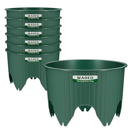 Anneaux de culture de plantation de 7 pouces, 6 anneaux de plantes pour plantes d'extérieur, parfaits pour l'arrosage des racines profondes des légumes, des herbes et des fleurs
