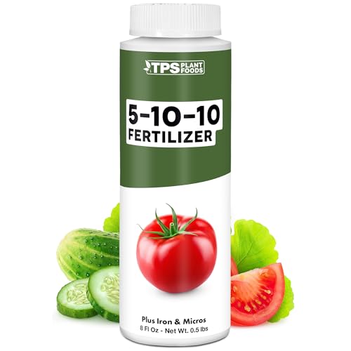 Engrais 5-10-10 pour plantes, idéal pour les légumes-racines, les tomates et les fleurs, engrais pour plantes par Tps Plant Foods, 8 oz (250 ml)
