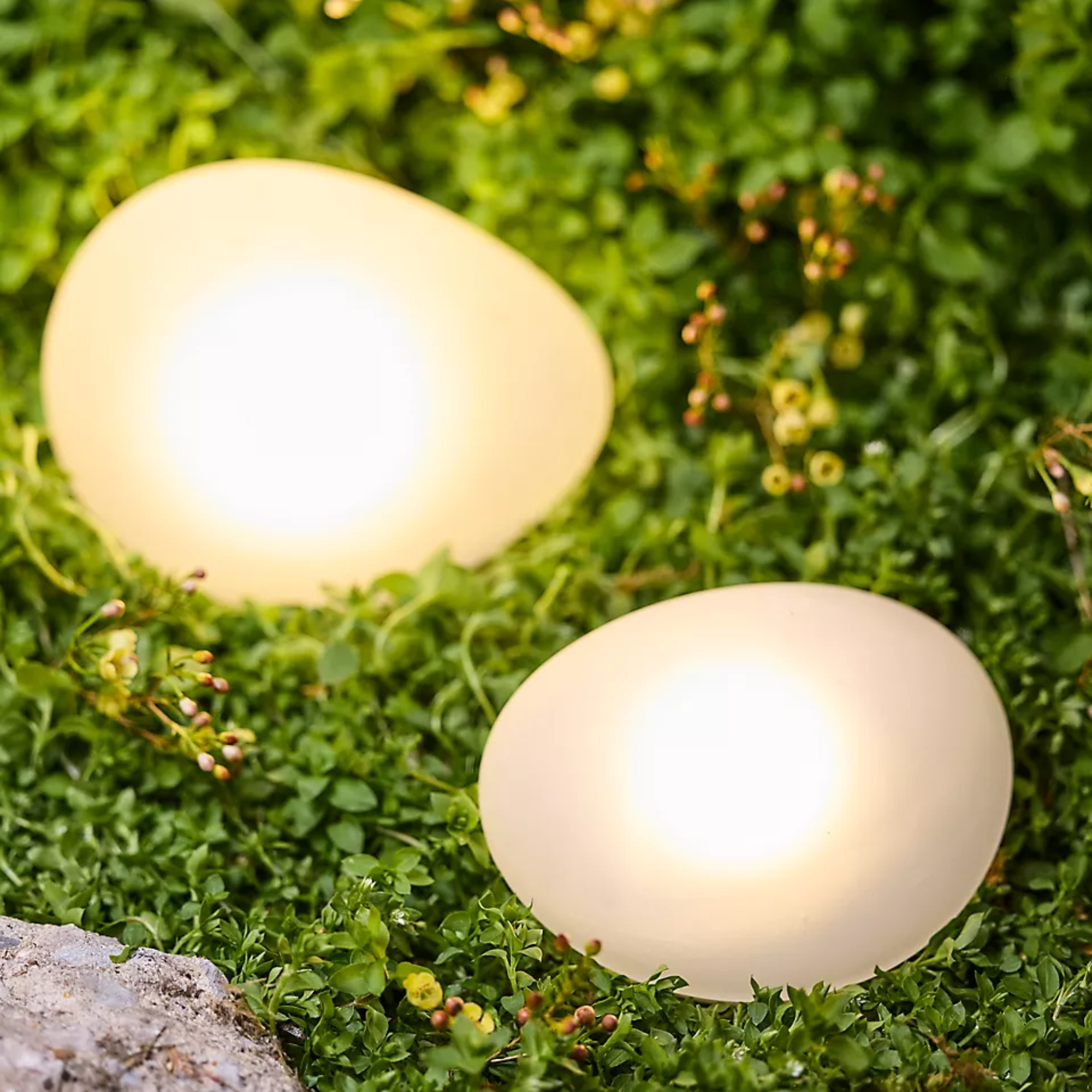 lampes solaires à galets