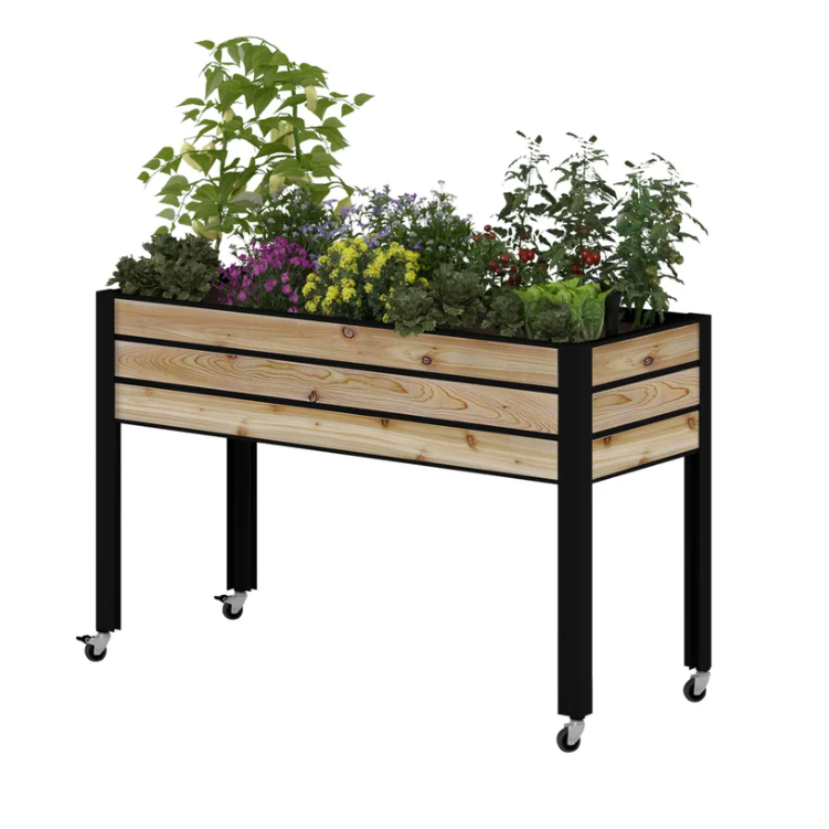 Jardinière à lattes à arrosage automatique CedarCraft