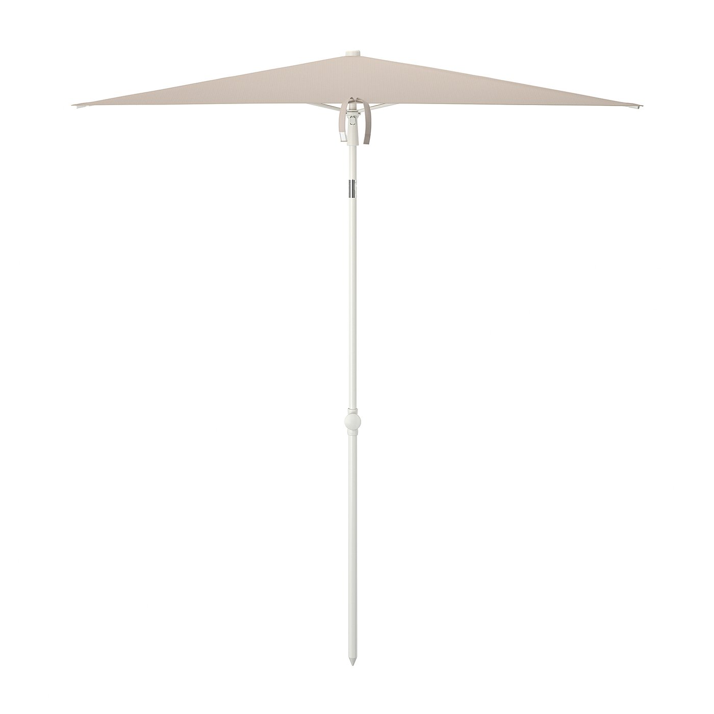 Tvet&Ouml; Parapluie - Inclinable/Gris-Beige Blanc 70 7/8x57 1/8