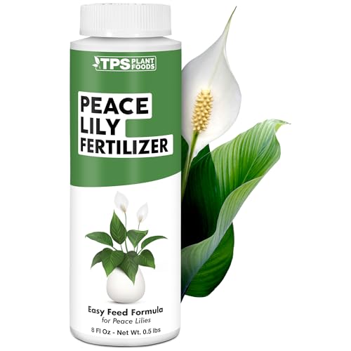 Engrais Peace Lily &ndash; Engrais liquide pour plantes pour plus de fleurs, feuilles vert foncé et amp; Développement sain des racines, 8 oz